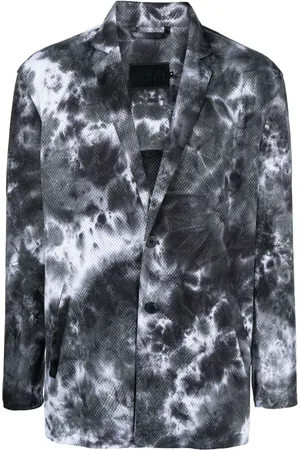Off-Duty Blazer boutonné à motif tie-dye