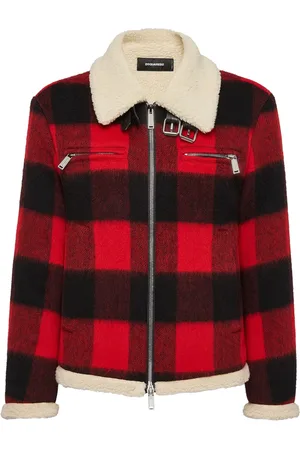 Dsquared2 Veste en laine à carreaux