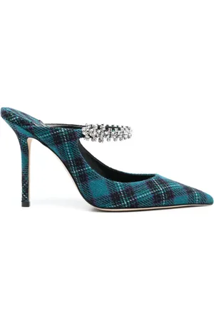 Jimmy Choo Mules Bing à motif tartan 100 mm