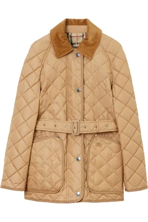 Burberry Veste ceinturée à matelassage losanges