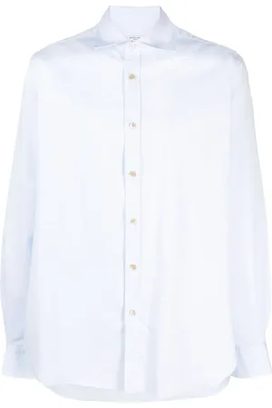 Boglioli Chemise en coton à col italien