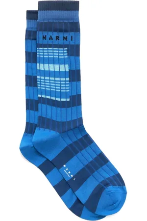 Marni Chaussettes à logo en intarsia