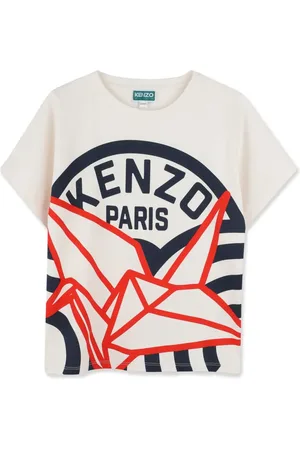Kenzo T-shirt à imprimé origami