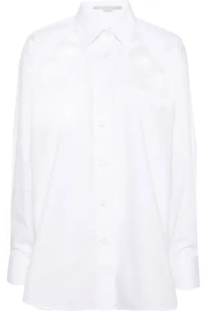 Stella McCartney Chemise en coton à broderie anglaise
