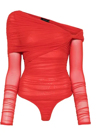 MUGLER Body froncé à épaules dénudées