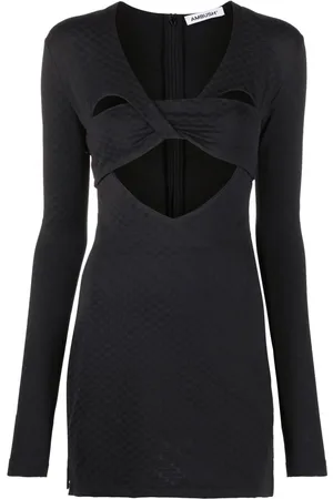 AMBUSH Robe courte en maille à motif monogrammé en jacquard