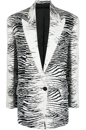 The Attico Blazer imprimé à simple boutonnage