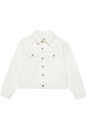 Maison Margiela Veste en jean à logo brodé