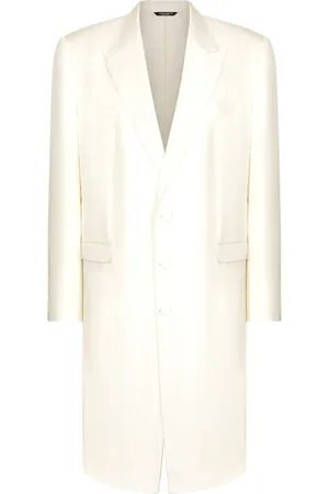 Dolce & Gabbana Manteau en soie à simple boutonnage
