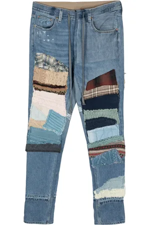GREG LAUREN Jean cigarette à taille mi-haute
