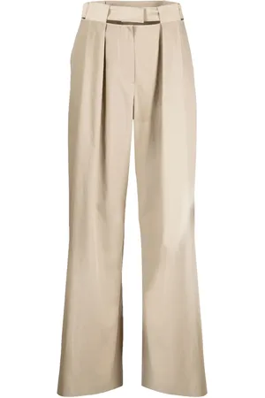 SYSTEM Pantalon palazzo à plis