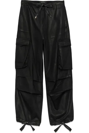 Purple Brand Pantalon cargo à détail de nœud