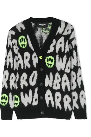 BARROW Cardigan à logo en jacquard