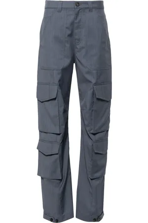 Golden Goose Pantalon en laine vierge à poches cargo