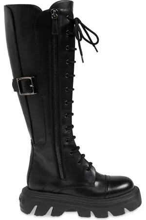 Casadei Bottines en cuir à lacets