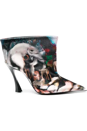 MUGLER X Ambera Wellmann bottes en velours 95 mm