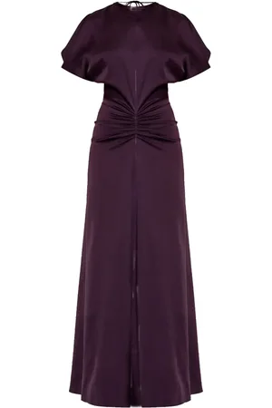 Victoria Beckham Robe longue à taille froncée
