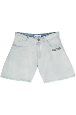 Moschino Short en jean à bords francs