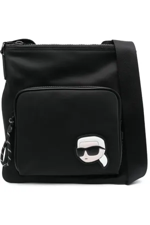 Karl Lagerfeld Sac à bandoulière Ikon à logo appliqué