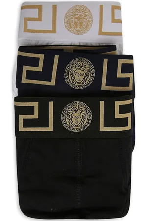 VERSACE Lot de trois slips Greca Medusa Head
