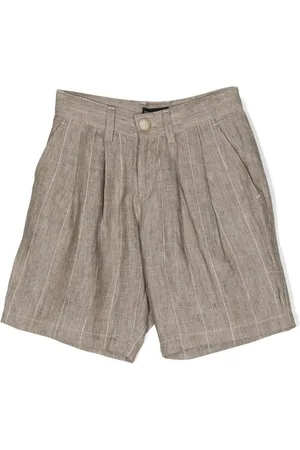 Emporio Armani Short rayé en lin
