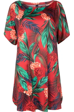 Lygia & Nanny Robe croisée Allat à imprimé végétal
