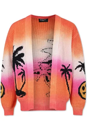 BARROW Cardigan en coton à motif intarsia