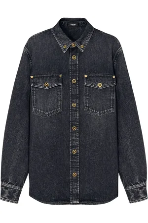 VERSACE Veste boutonnée en jean
