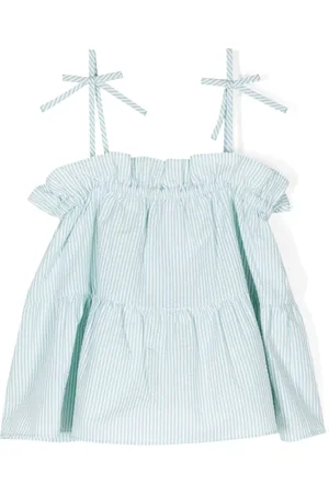 Emporio Armani Blouse rayée à volants