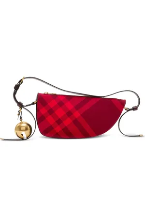 Burberry Mini sac porté épaule Sling Shield à carreaux