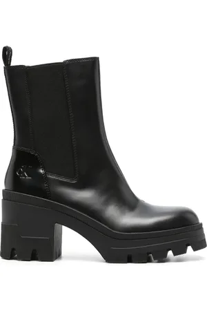 Calvin Klein Bottines en cuir à semelle épaisse 90 mm