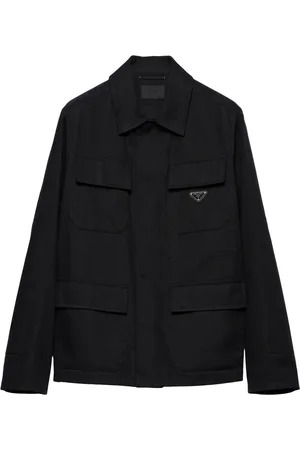 Prada Veste boutonnée à col contrastant