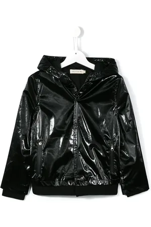 Le pandorine Textured hooded jacket