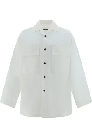 Jil Sander Chemise en coton à patch logo