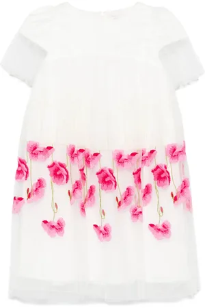 MONNALISA Robe à fleurs brodées