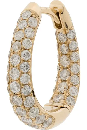 JACQUIE AICHE Anneau Inside Out en jaune 14ct orné de diamants