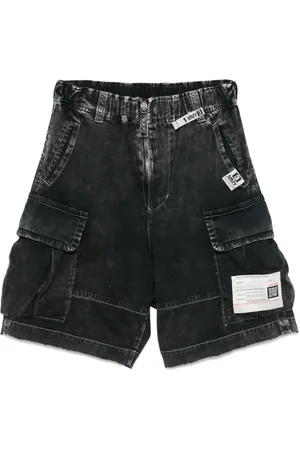 Maison Mihara Yasuhiro Short en jean à poches cargo