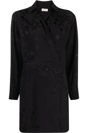 Zadig & Voltaire Robe en soie à imprimé étoiles