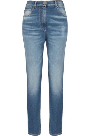 Balmain Jean slim à plaque logo