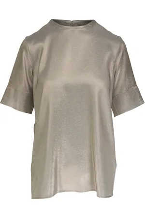 AKRIS T-shirt à détails métallisés