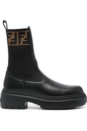 Fendi Bottines Domino en cuir
