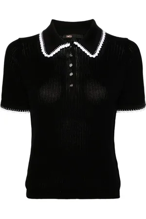 Maje Polo à bords en crochet