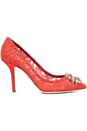 Dolce & Gabbana Escarpins Lace Rainbow 60 mm à détail de broche