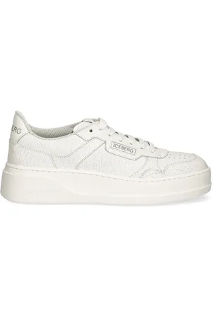 Iceberg Baskets en cuir à logo embossé