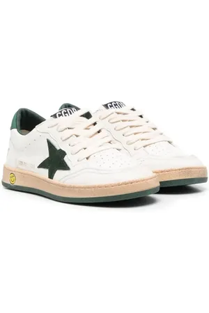 Golden Goose Baskets en cuir Ball Star à patch logo