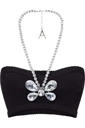 AREA Bandeau Crystal Butterfly