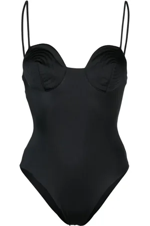Noire Swimwear Maillot de bain à encolure ronde