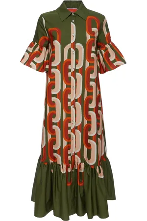 La DoubleJ Robe Choux à imprimé chaînes