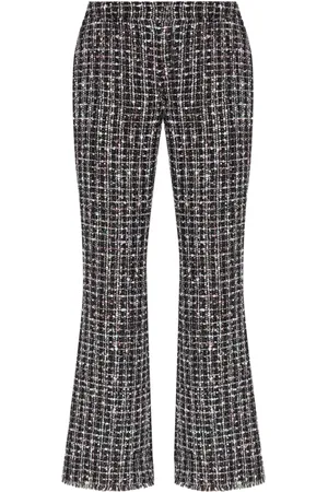 Balmain Pantalon en tweed à taille haute
