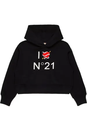 Nº21 Hoodie à logo imprimé